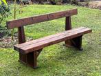 Stevige tuinbank van massief douglas hout, Ophalen, Zo goed als nieuw, Hout