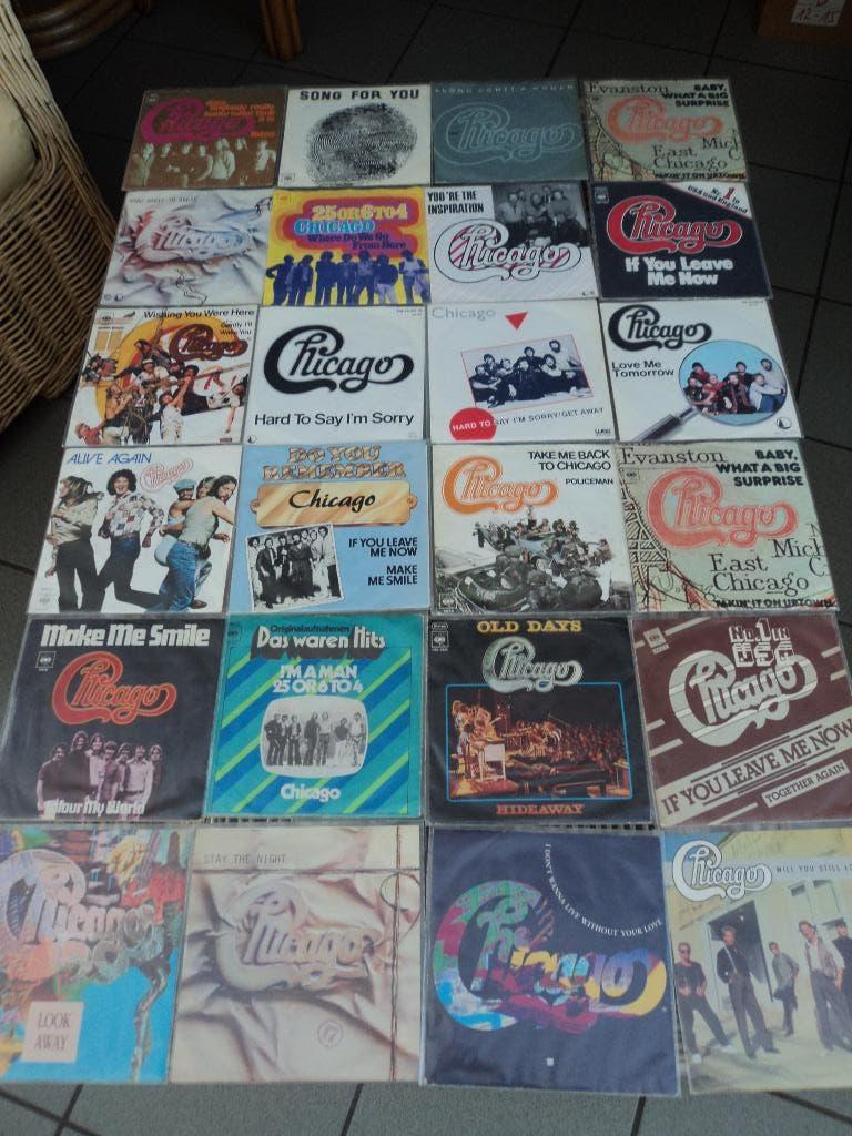 Chicago lot van 40 singles voor 50 euro!, Gebruikt, 7 inch, Single, Ophalen of Verzenden