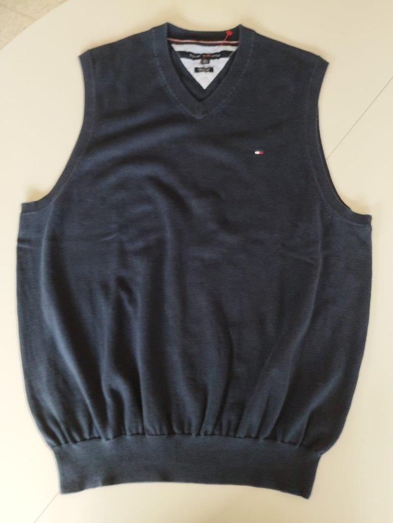Débardeur/pull sans manches Tommy Hilfiger XL, Enlèvement ou Envoi, Porté, Bleu, Tommy Hilfiger