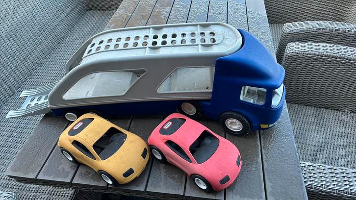 Vrachtwagen met 2 auto’s, Kinderen en Baby's, Speelgoed |Speelgoedvoertuigen, Zo goed als nieuw, Ophalen