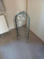 Heel mooie flessenrek in metaal, Huis en Inrichting, Ophalen, Metaal