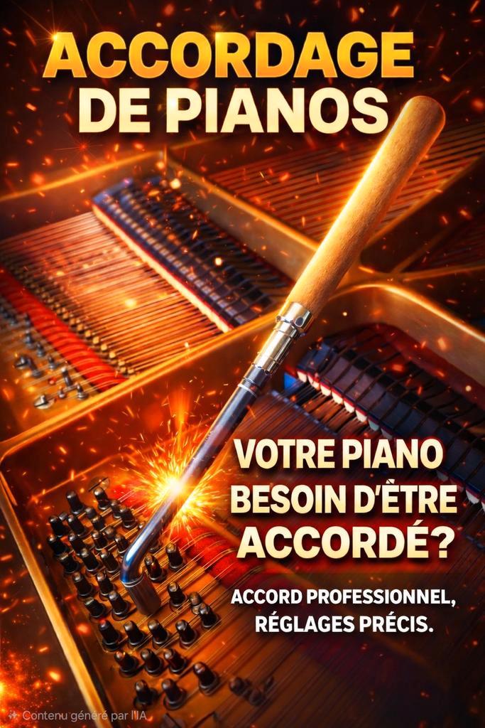 ACCORD PIANO ACCORDAGE, Musique & Instruments, Pianos, Piano, Enlèvement ou Envoi