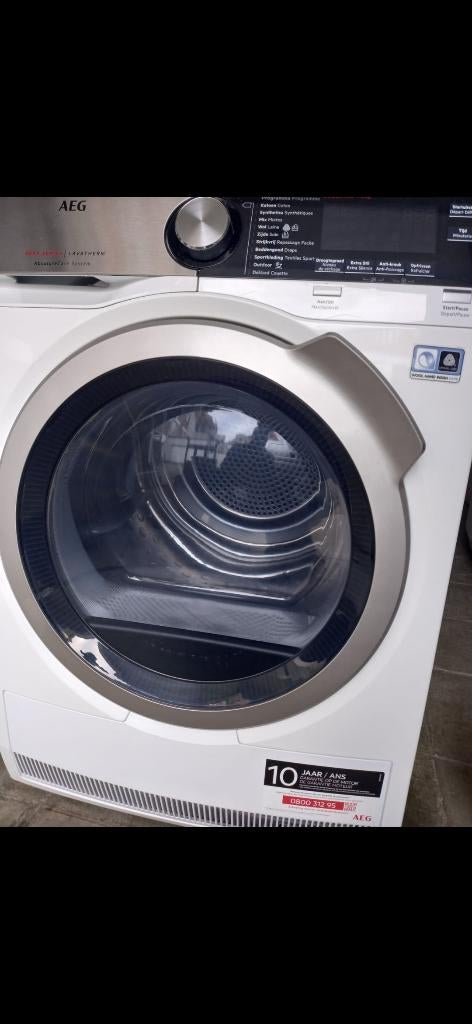 AEG droger 8kg warmtepomp A +++. 8000-serie, Ophalen, Zo goed als nieuw, Voorlader