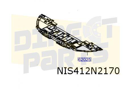 Nissan Townstar / Renault Kangoo voorbumper afdekplaat onder, -, -, Nieuw, -
