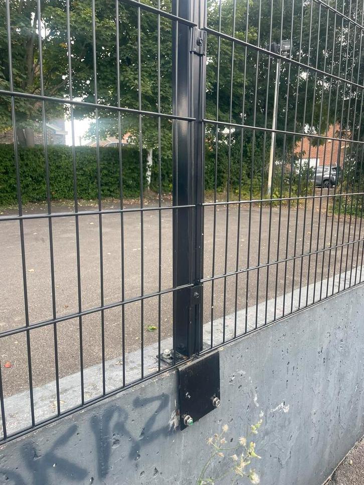 Panneaux clôture double fil  H1,83mx2,50m gris anthracite, Jardin & Terrasse, Clôtures de jardin, Comme neuf, Enlèvement