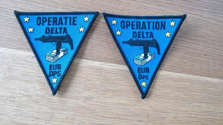 politie rijkswacht gendarmerie patch operatie delta, Collections, Objets militaires | Général, Gendarmerie, Enlèvement ou Envoi