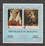 Burundi 1967 Blok Schilderijen tentoonstelling Montreal **, Ophalen of Verzenden, Overige landen, Postfris