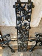 Gietijzer tuinbank gelakt, Ophalen, Hout