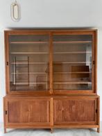 Vitrinekast teak, Huis en Inrichting, Ophalen, Zo goed als nieuw, Teakhout