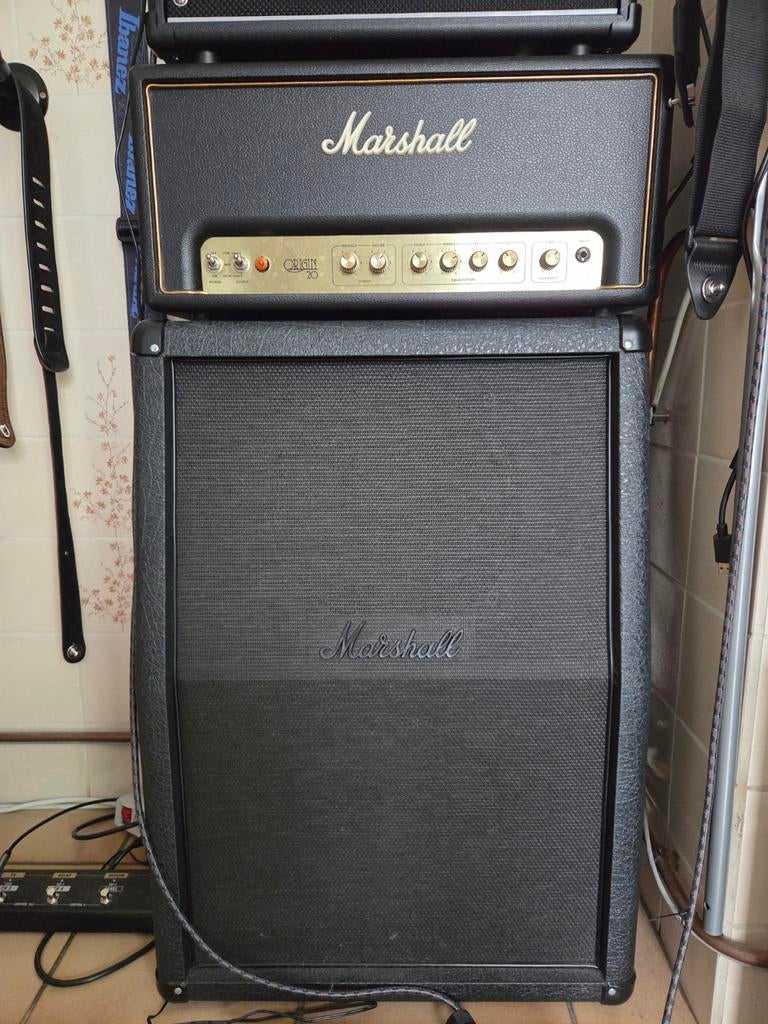 Marshall Origin 20h - sc212 cabinet optioneel, Musique & Instruments, Amplis | Basse & Guitare, Enlèvement