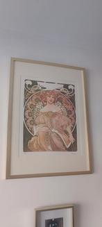 Originele lithografie Alfonse Mucha genummerd 50x70 cm, Antiek en Kunst, Ophalen of Verzenden