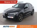 Alfa Romeo Stelvio 2.0 Turbo Sprint Q4 (bj 2020, automaat), Auto's, Euro 6, USB, Zwart, Leder