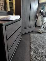 Complete kamer in taupe kleur zeer mooi, Kinderen en Baby's, Babywiegjes en Ledikanten, Ophalen, Zo goed als nieuw, Ledikant