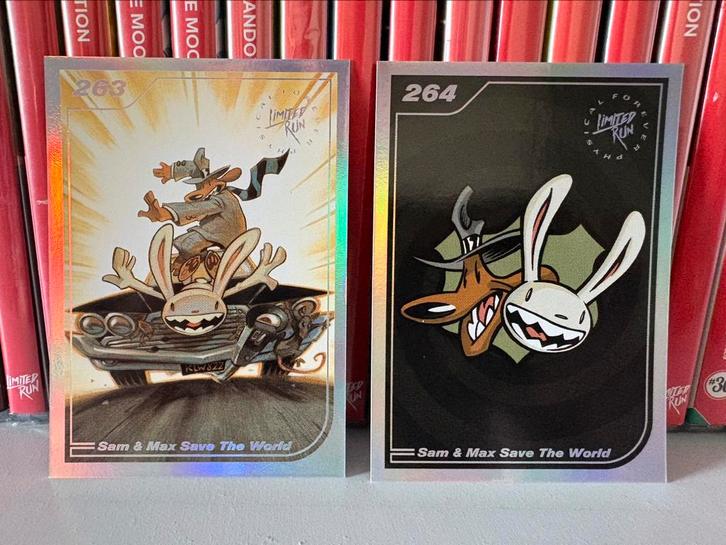 Sam & Max Save The World LRG Collector Card Silver #263+264, Hobby en Vrije tijd, Verzamelkaartspellen | Overige, Zo goed als nieuw