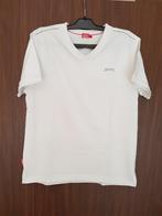 T-Shirt, wit met grijs biesje, Slazenger, maat 146/152,, Kinderen en Baby's, Kinderkleding | Maat 146, Ophalen, Zo goed als nieuw
