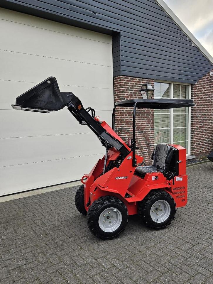 Wiellader mini-shovel Kingway H130 PRO 3 jaar garantie, Zakelijke goederen, Machines en Bouw | Kranen en Graafmachines, Wiellader of Shovel