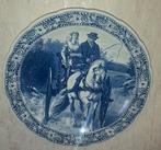 vintage Delfts blauw wandbord van Royal Sphinx Maastricht. , Ophalen of Verzenden