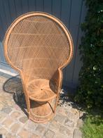 Oude rieten stoel, Tuin en Terras, Ophalen, Zo goed als nieuw, Wicker