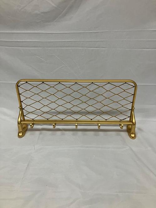 Vintage messing wand kapstok mid century modern, Huis en Inrichting, Woonaccessoires | Kapstokken, Gebruikt, Ophalen of Verzenden