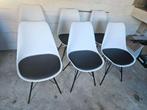 6 witte Eames DSW-stoelen — stoelen vernieuwd, Ophalen of Verzenden, Zo goed als nieuw