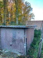 Metalen garagebox + ijzeren balk/potreel – GRATIS, Ophalen, Gebruikt, IJzer