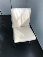 Beige lederen eetkamerstoelen – set van 6, Autres couleurs, Comme neuf, Enlèvement, Cinq, Six Chaises ou plus