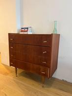 Commode vintage – Années 50/60 – Bois & pieds compas, Enlèvement, Utilisé