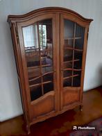 Vintage Oak Glass-Fronted Bookcase, Maison & Meubles, Armoires | Bibliothèques, 100 à 150 cm, 25 à 50 cm, Vintage Oak Glass-Fronted Bookcase