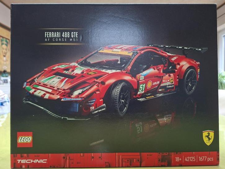 Lego 42125 Technic FERRARI 488 GTE, Kinderen en Baby's, Speelgoed | Duplo en Lego, Zo goed als nieuw, Lego, Complete set, Ophalen