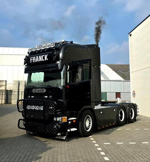 SCANIA 164-580 - SHOWTRUCK !, Auto's, Vrachtwagens, Bedrijf, Scania, Diesel, Euro 3, Handgeschakeld, Zwart, Ophalen