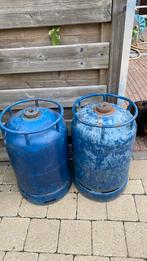 Twee gespoelde gasflessen., Ophalen, Gebruikt