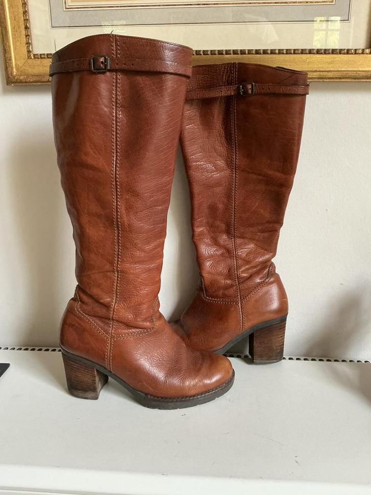 Lederen laarzen van Gabor, maat 36, Kleding | Dames, Schoenen, Zo goed als nieuw, Bruin, Ophalen of Verzenden