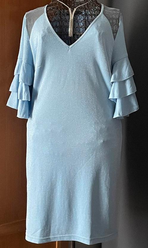 CTN COLLECTION 42 Top frivole jurk Nieuwstaat, Kleding | Dames, Jurken, Zo goed als nieuw, Maat 42/44 (L), Blauw, Ophalen of Verzenden