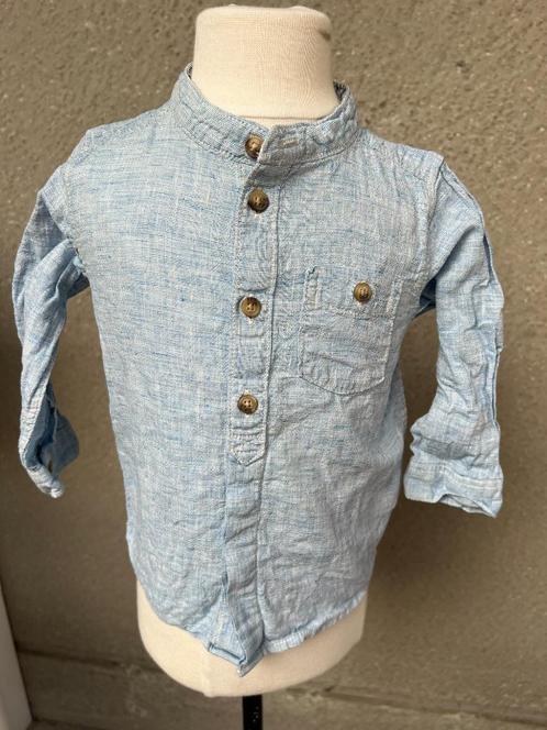 h&m 80, Kinderen en Baby's, Babykleding | Maat 80, Zo goed als nieuw, Jongetje, Overhemdje of Bloesje, Ophalen of Verzenden