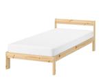 Lit ikea et sommier, 90 cm, Beige, Enlèvement, 200 cm