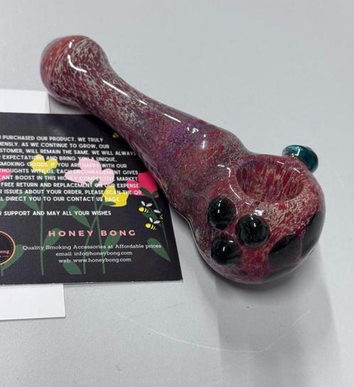 Honey Bong sherlock glazen pijp waterpijp glas handgeblazen, Verzamelen, Rookartikelen, Aanstekers en Luciferdoosjes, Nieuw, (Water)pijp