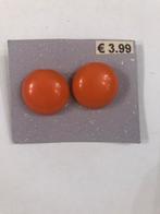 Oorknijpers oranje 2cm, Handtassen en Accessoires, Oorbellen, Ophalen of Verzenden, Nieuw, Oranje