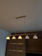 Ensemble de lampes suspendues modernes en nickel mat, Enlèvement, Comme neuf, Verre, Moderne stijl