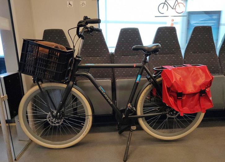 Batavus Quip Extra Cargo, Fietsen en Brommers, Fietsen | Cruisers en Lowriders, Gebruikt, Heren, Overige typen, Aluminium, 55 tot 59 cm