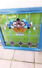 Cadre de fenêtre coloré 2 pièces, Antiquités & Art, Antiquités | Verre & Cristal, Enlèvement ou Envoi