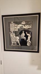 M.millar.    origineel werk getekend achter glas, Enlèvement