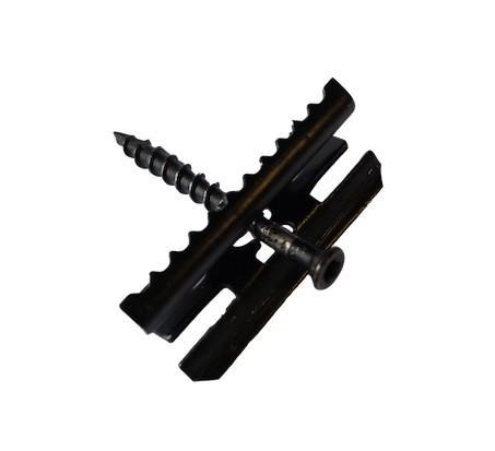 Timmdek clips RVS zwart met schroeven - Set 250 stuks, Doe-het-zelf en Bouw, IJzerwaren en Bevestigingsmiddelen, Nieuw, Schroeven
