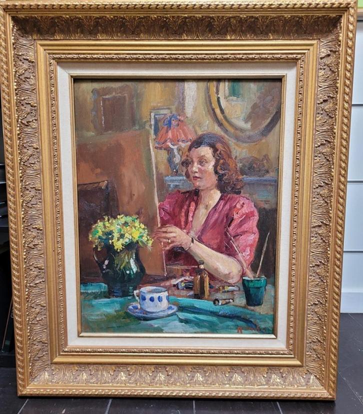 Jules RAMBO, de kunstenares, Antiek en Kunst, Kunst | Schilderijen | Klassiek, Ophalen of Verzenden