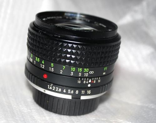 Minolta MC Rokkor PG 50 mm 1,4, Audio, Tv en Foto, Fotocamera's Analoog, Gebruikt, Spiegelreflex, Minolta, Ophalen of Verzenden