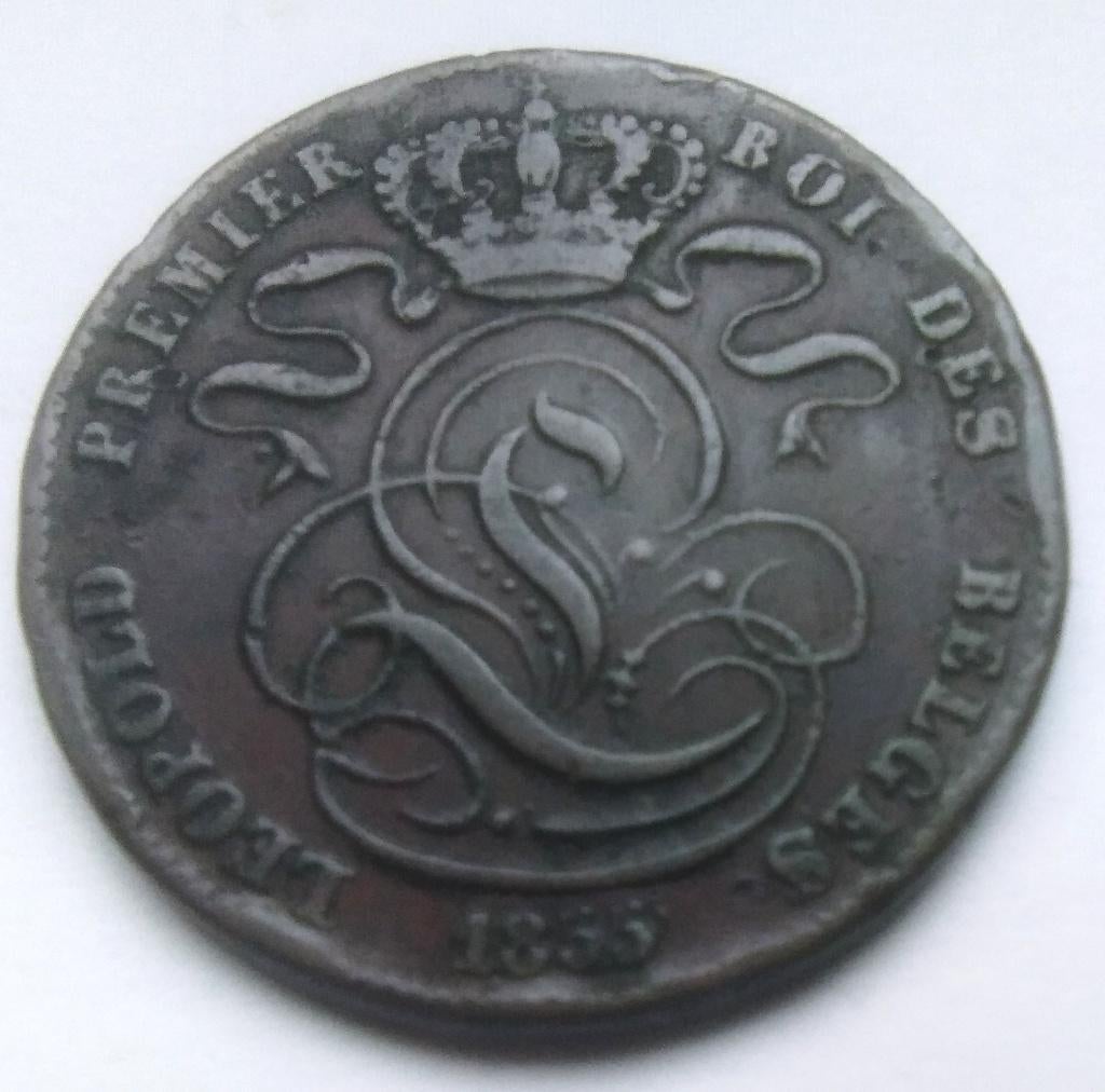 Belgique 5 centime 1855 Leopold 1 - rare, Timbres & Monnaies, Monnaies | Belgique, Monnaie en vrac, Autre, Enlèvement ou Envoi