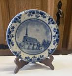 Handgeschilderd bord Delfts blauw 'Merkem' 20 cm, Ophalen of Verzenden