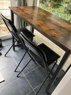 tafel met 2 barkrukken, Ophalen, Gebruikt