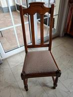 6 eiken stoelen, Ophalen, Bruin, Klassiek, Zo goed als nieuw