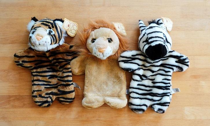 6 nieuwe handpoppen, Kinderen en Baby's, Speelgoed | Knuffels en Pluche, Nieuw, Overige typen, Ophalen of Verzenden