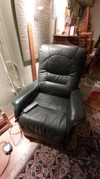 Lederen relaxfauteuil, Huis en Inrichting, Ophalen, 100 tot 125 cm, Leer, Zo goed als nieuw